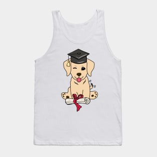 Funny dog is graduating Tank Top